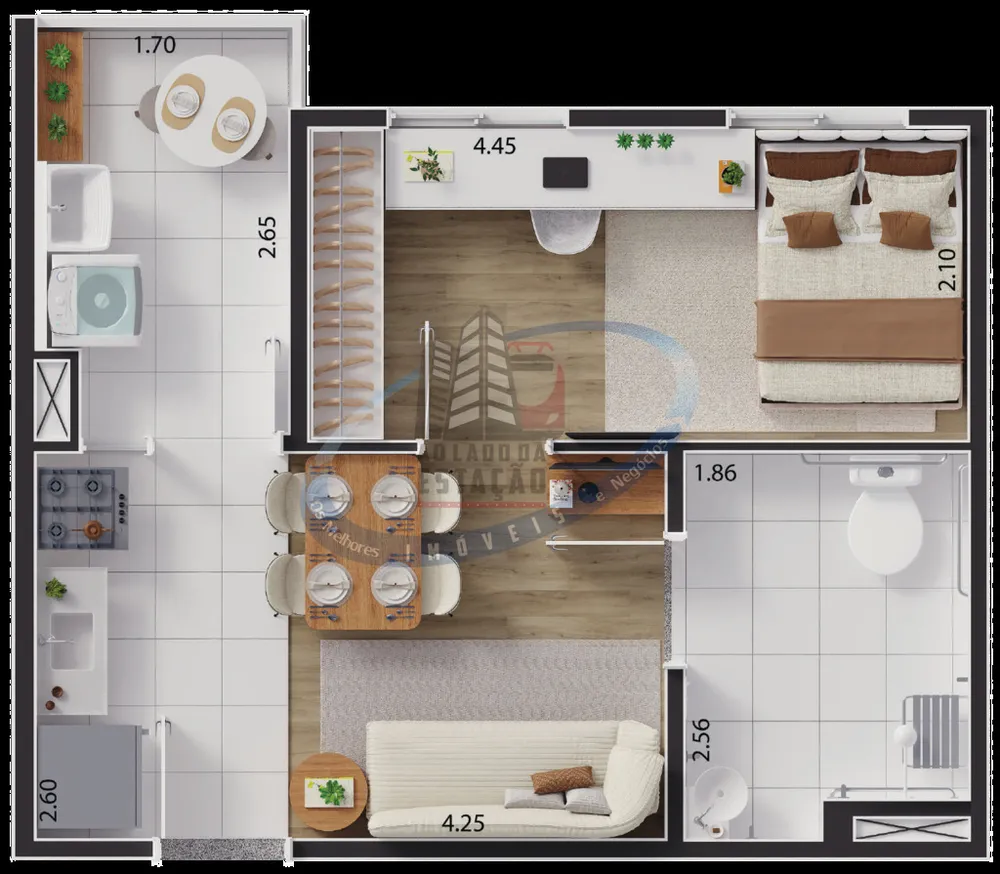 Apartamento, 1 quarto, 34 m² - Foto 8