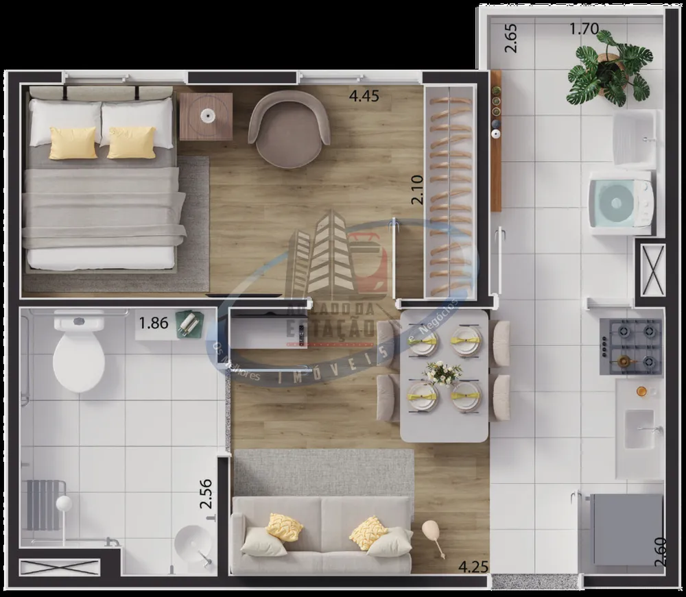 Apartamento, 1 quarto, 34 m² - Foto 11
