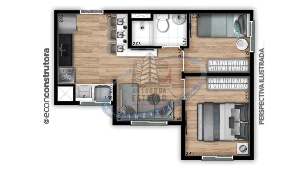 Apartamento, 2 quartos, 32 m² - Foto 9