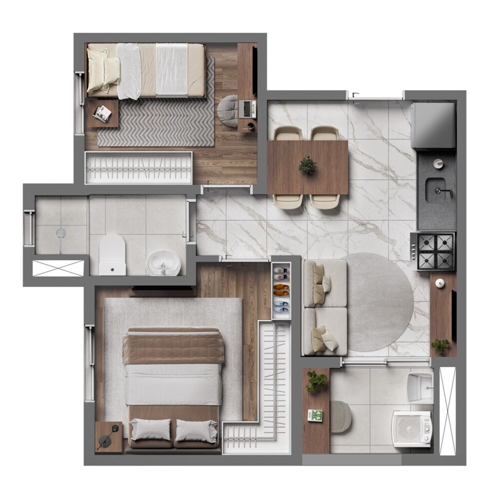 Apartamento à venda com 2 quartos, 31m² - Foto 4