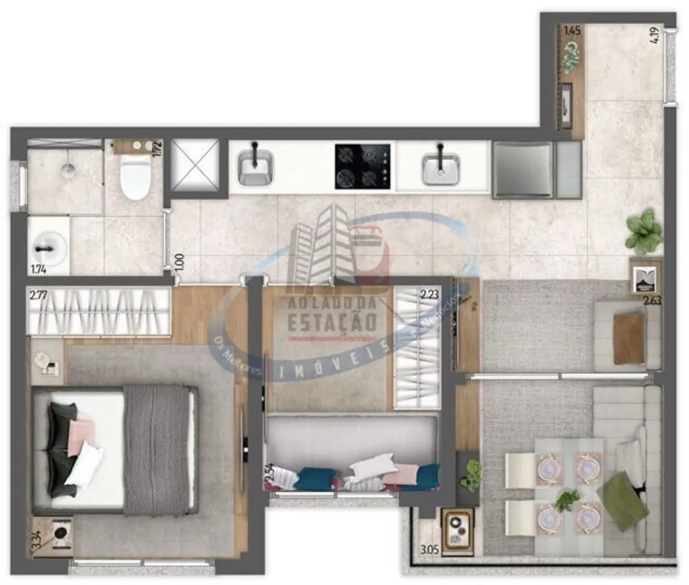 Apartamento, 2 quartos, 40 m² - Foto 12