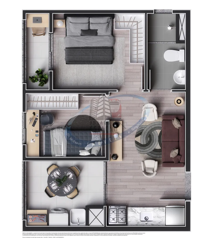 Apartamento, 2 quartos, 36 m² - Foto 12