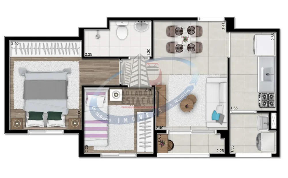 Apartamento, 2 quartos, 39 m² - Foto 8