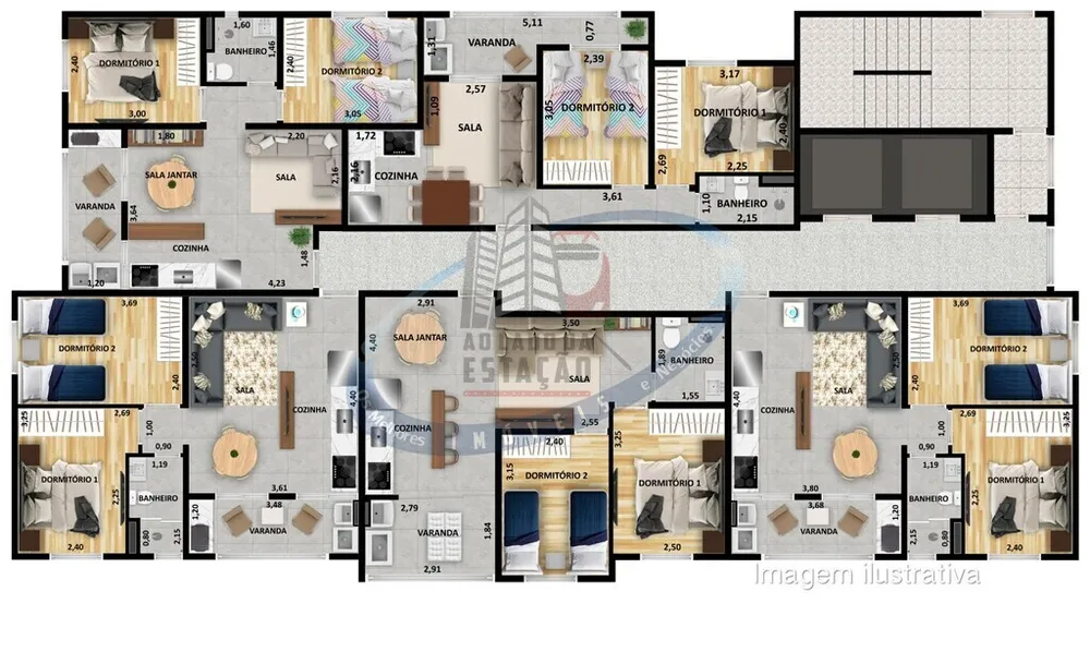 Apartamento, 2 quartos, 44 m² - Foto 2