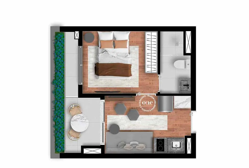 Apartamento, 1 quarto, 27 m² - Foto 9