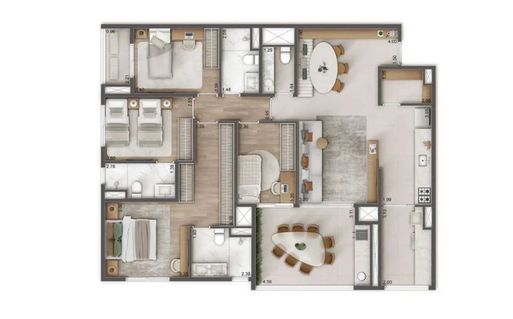 Apartamento, 4 quartos, 125 m² - Foto 7