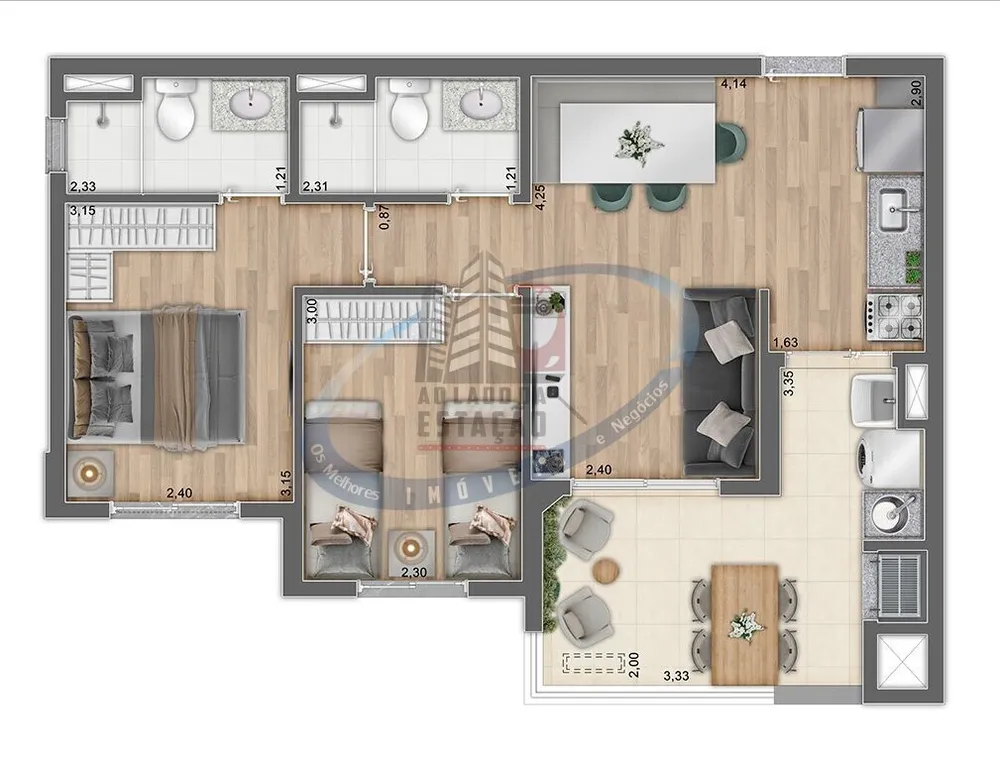 Apartamento, 2 quartos, 44 m² - Foto 10