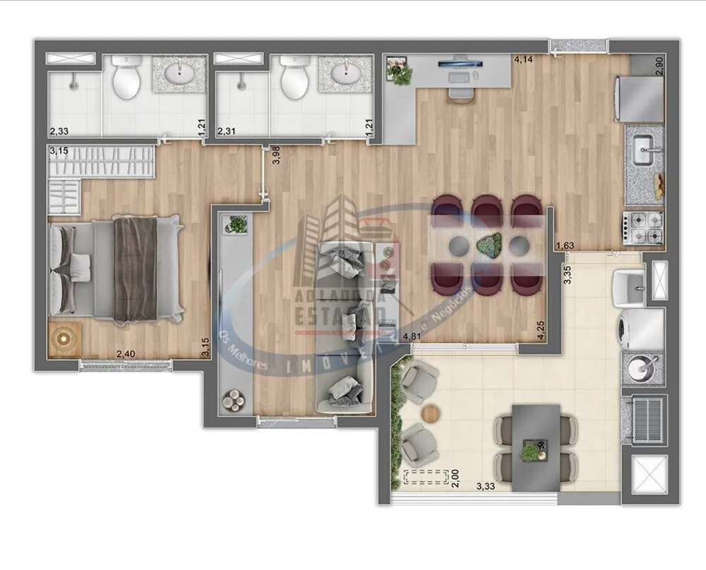 Apartamento, 2 quartos, 44 m² - Foto 12