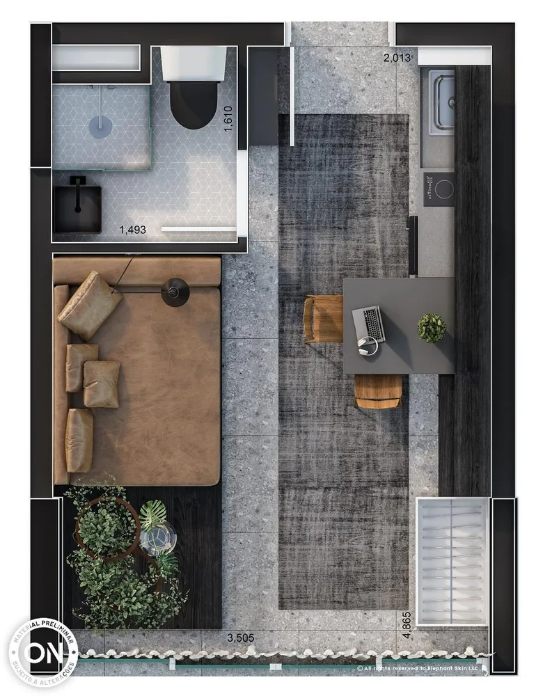 Apartamento, 1 quarto, 20 m² - Foto 2
