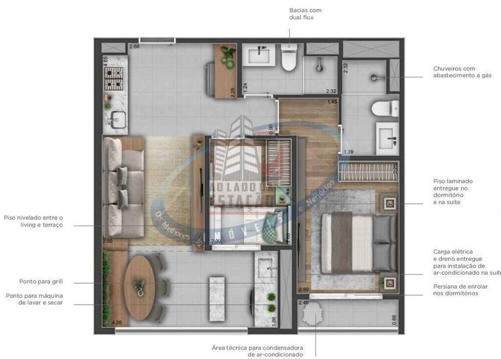 Apartamento, 2 quartos, 53 m² - Foto 9