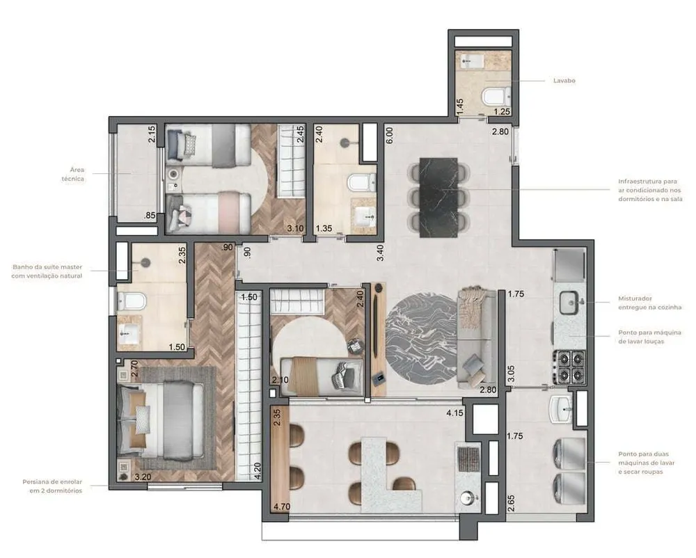 Apartamento, 3 quartos, 87 m² - Foto 19
