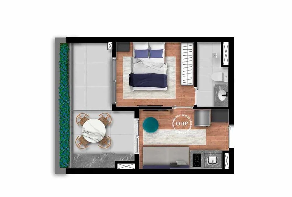 Apartamento, 1 quarto, 35 m² - Foto 4