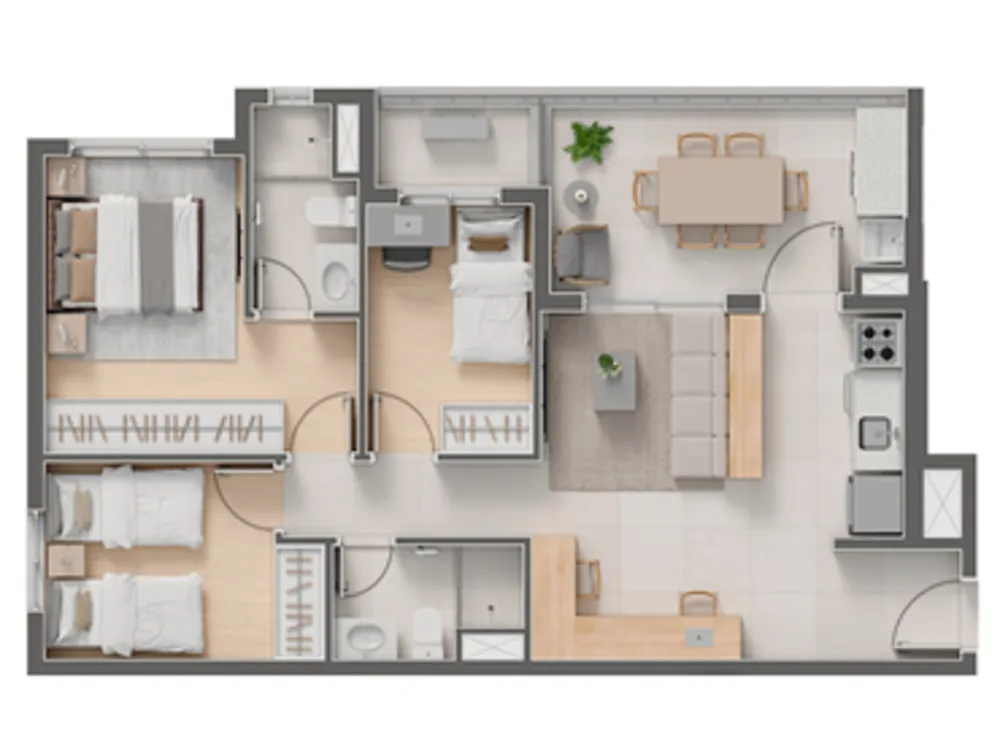 Apartamento, 3 quartos, 74 m² - Foto 12