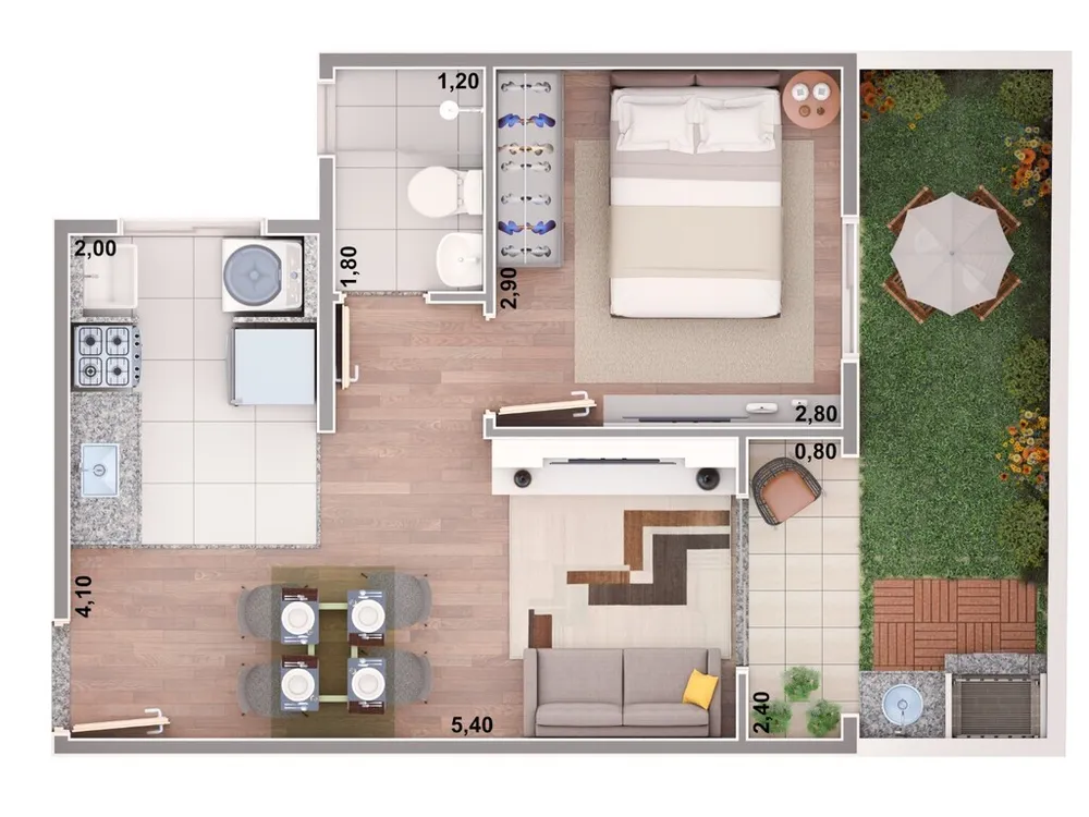 Apartamento, 1 quarto, 35 m² - Foto 6