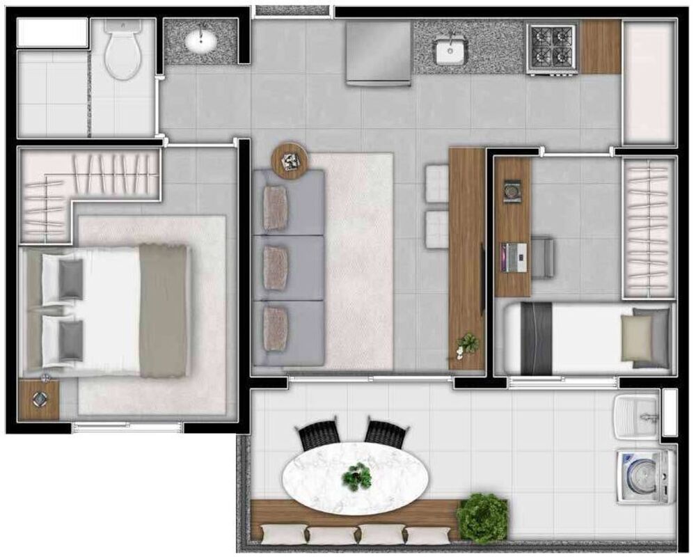 Apartamento à venda com 2 quartos, 40m² - Foto 19