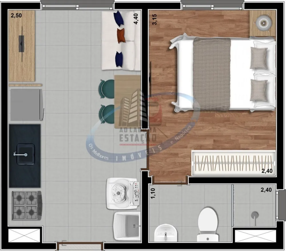 Apartamento, 2 quartos, 33 m² - Foto 7