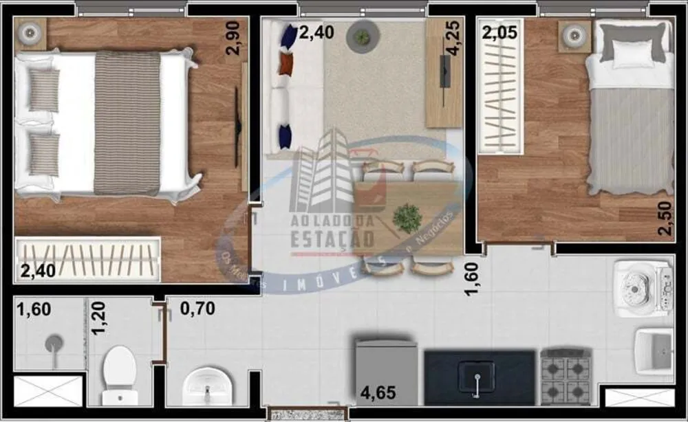 Apartamento, 2 quartos, 33 m² - Foto 8