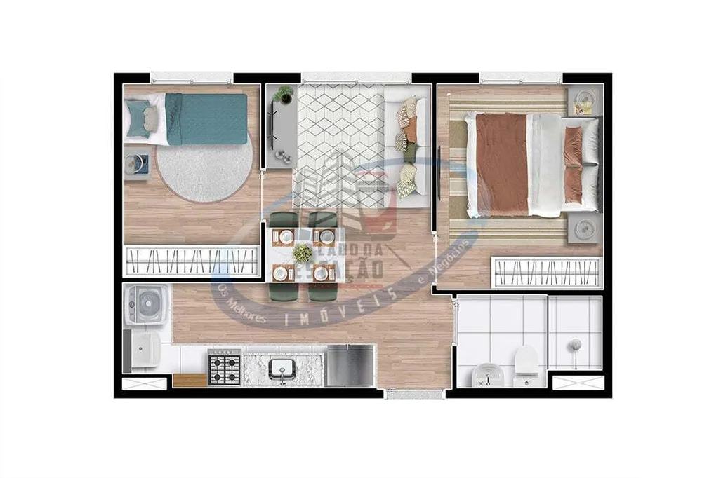 Apartamento, 2 quartos, 34 m² - Foto 6