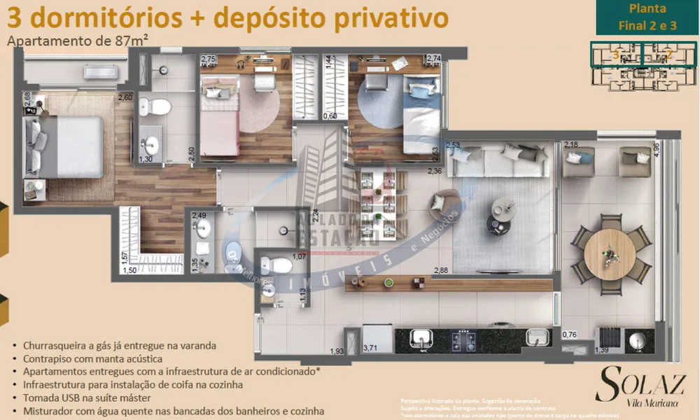 Apartamento, 3 quartos, 87 m² - Foto 11