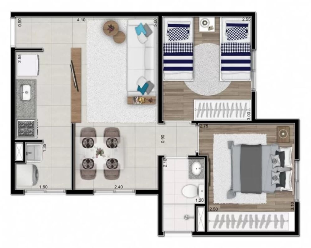Apartamento, 2 quartos, 44 m² - Foto 18