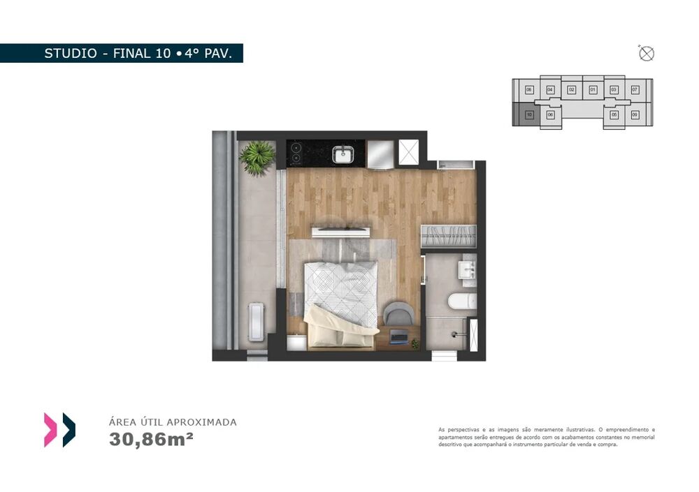 Apartamento, 1 quarto, 24 m² - Foto 18