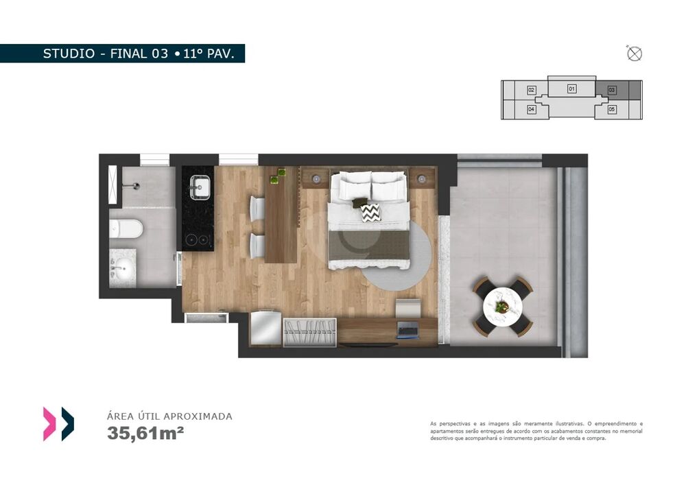 Apartamento, 1 quarto, 24 m² - Foto 13