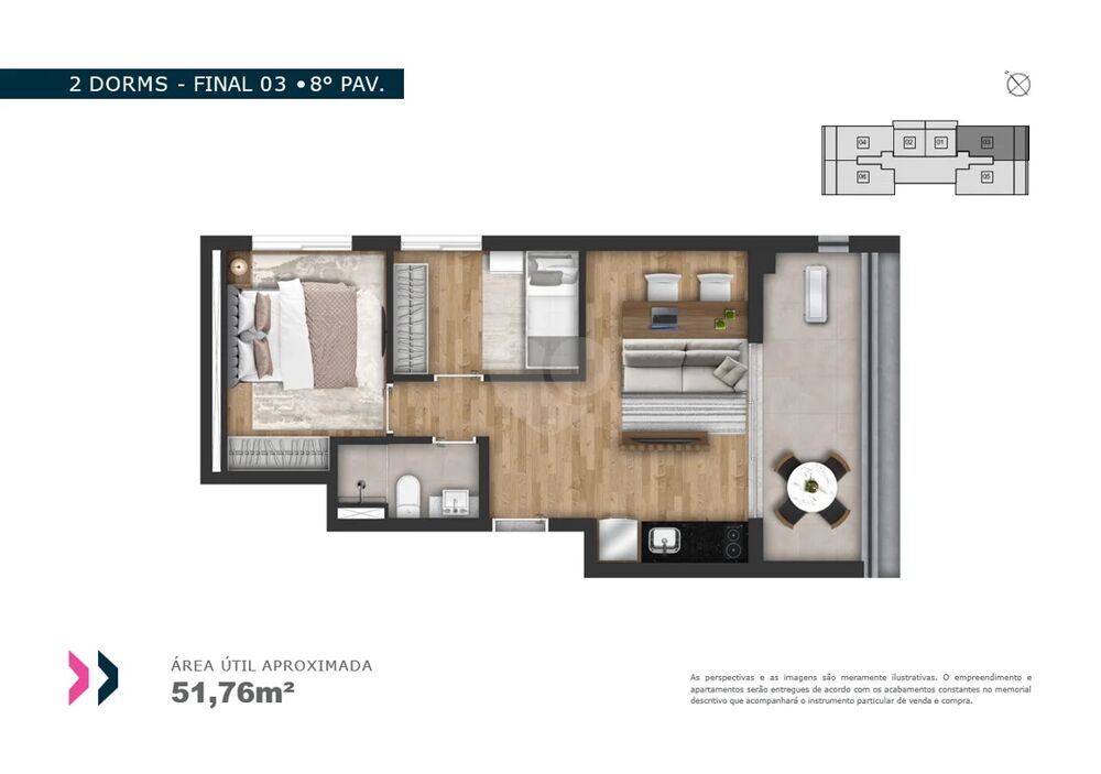 Apartamento, 1 quarto, 24 m² - Foto 16