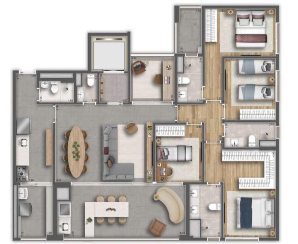 Apartamento à venda com 4 quartos, 147m² - Foto 10