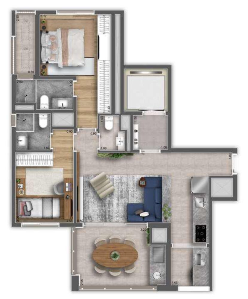 Apartamento à venda com 4 quartos, 147m² - Foto 9