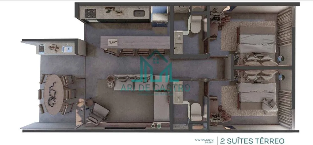Apartamento, 2 quartos, 74 m² - Foto 13