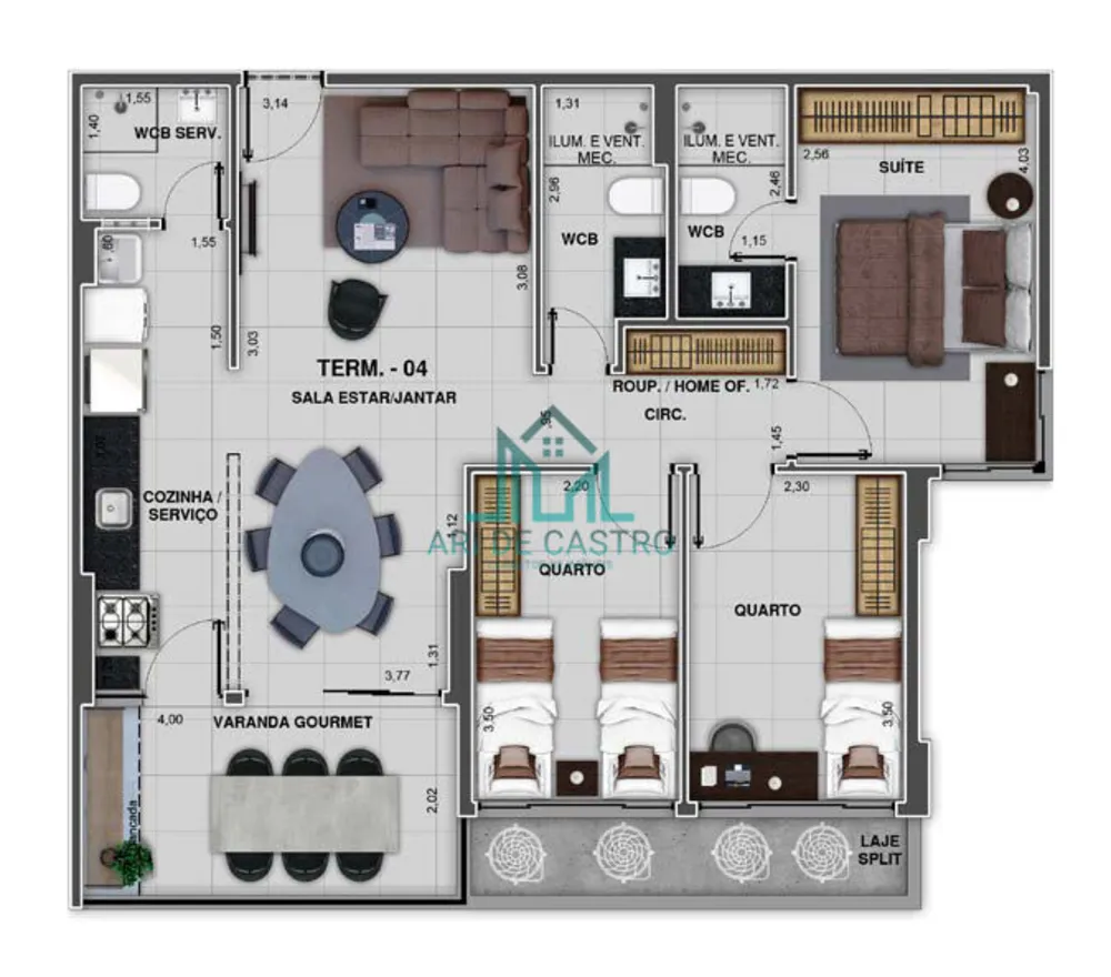 Apartamento, 1 quarto, 39 m² - Foto 11