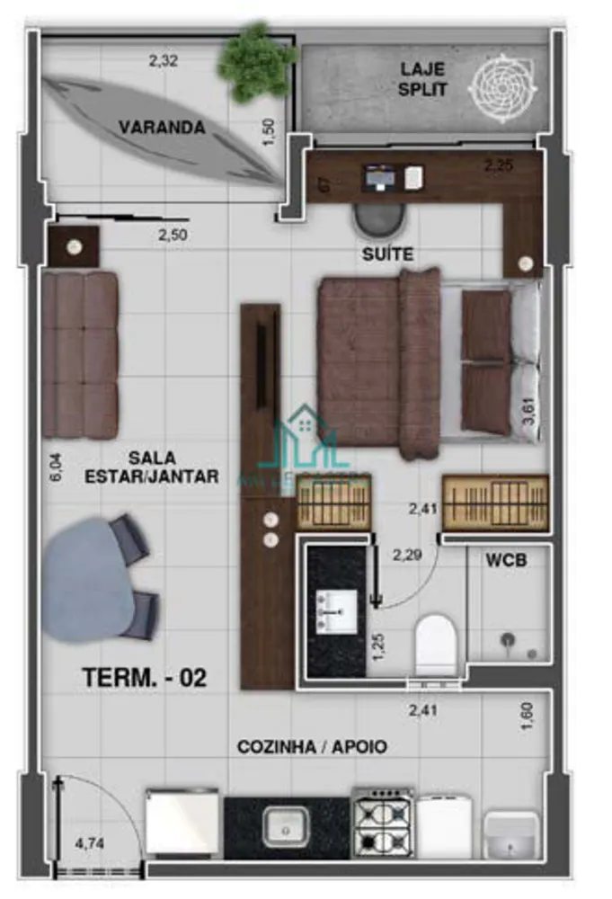 Apartamento, 1 quarto, 39 m² - Foto 14