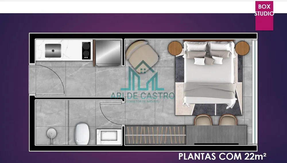 Apartamento, 1 quarto, 28 m² - Foto 12