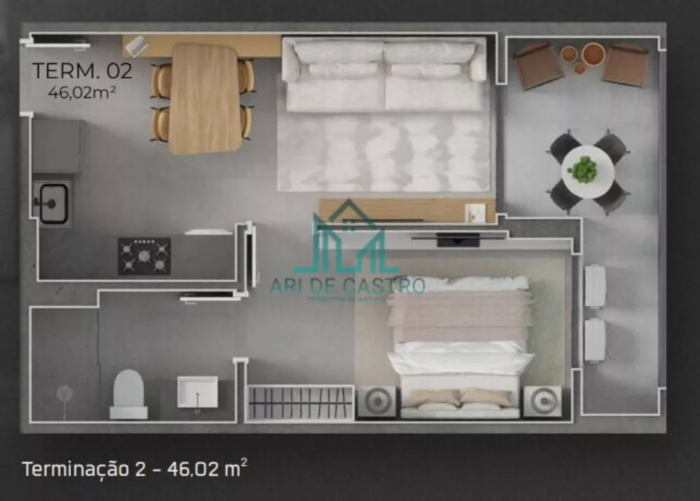 Apartamento, 1 quarto, 46 m² - Foto 16