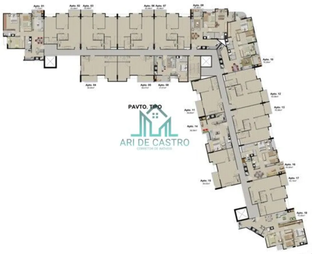 Apartamento, 1 quarto, 38 m² - Foto 3