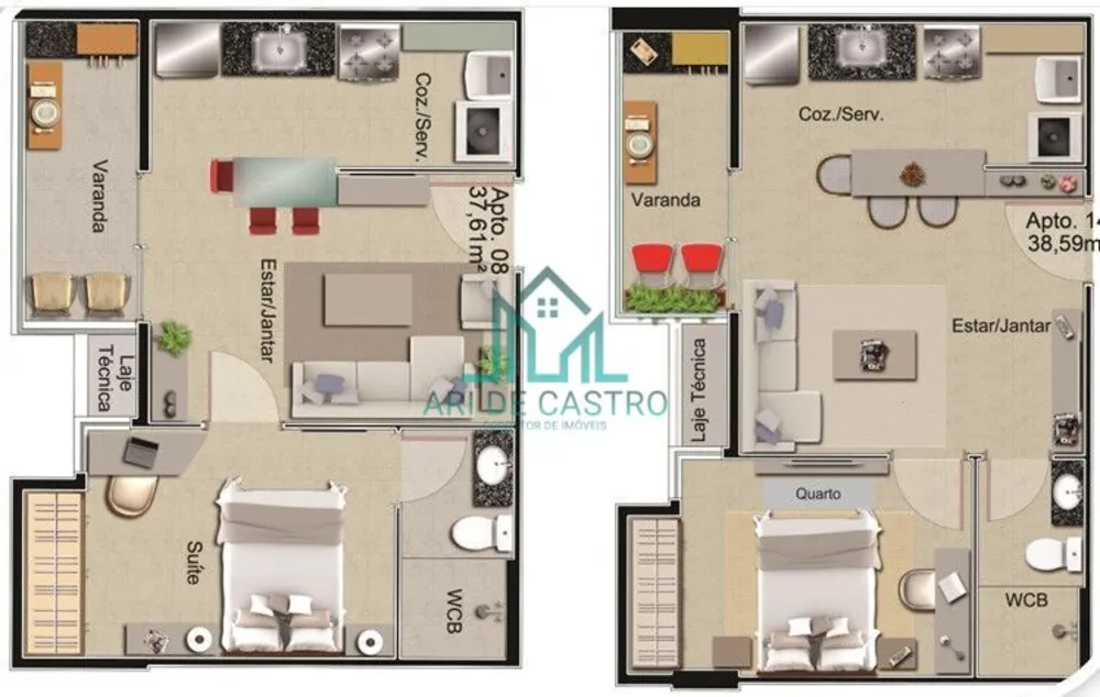 Apartamento, 1 quarto, 38 m² - Foto 1