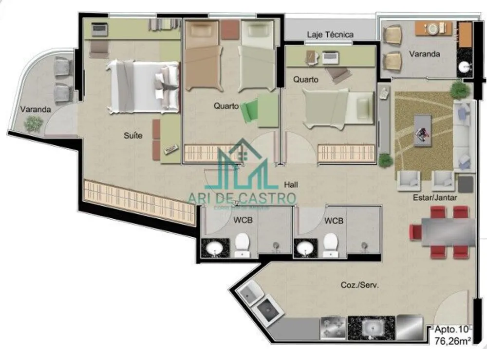 Apartamento, 1 quarto, 38 m² - Foto 7
