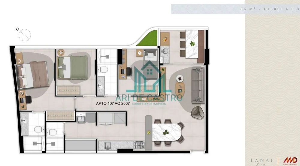 Apartamento, 3 quartos, 115 m² - Foto 8