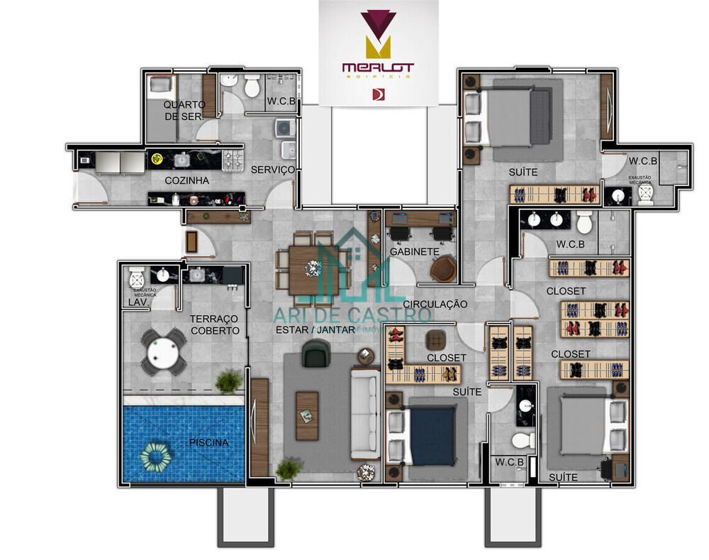 Apartamento, 3 quartos, 119 m² - Foto 33