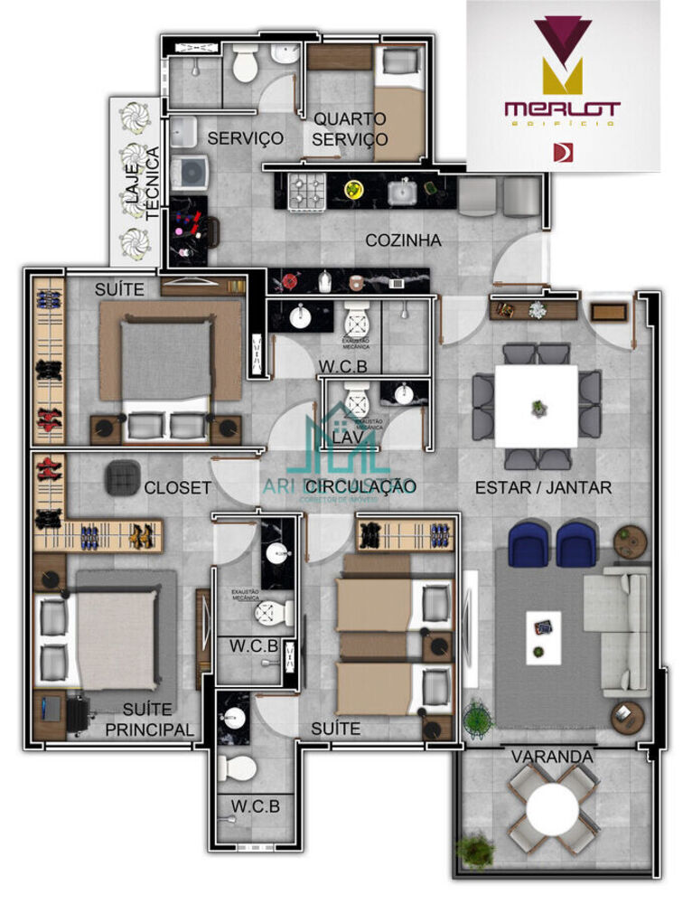 Apartamento, 3 quartos, 119 m² - Foto 35