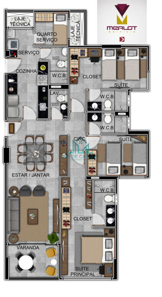 Apartamento, 3 quartos, 119 m² - Foto 34