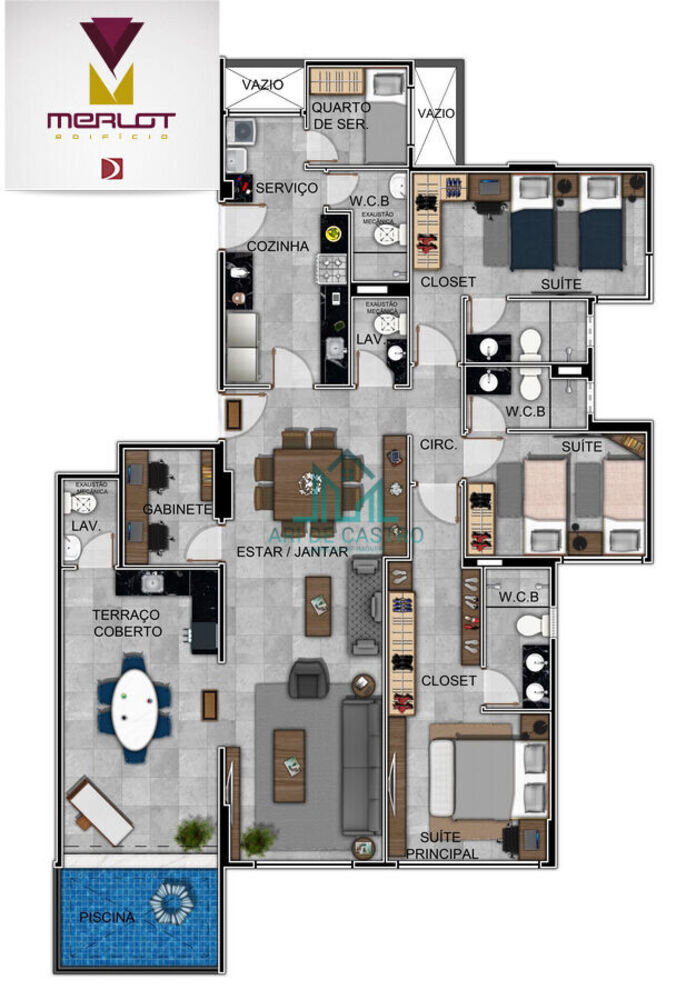 Apartamento, 3 quartos, 119 m² - Foto 32