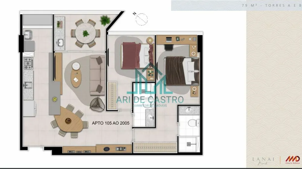 Apartamento, 2 quartos, 79 m² - Foto 10