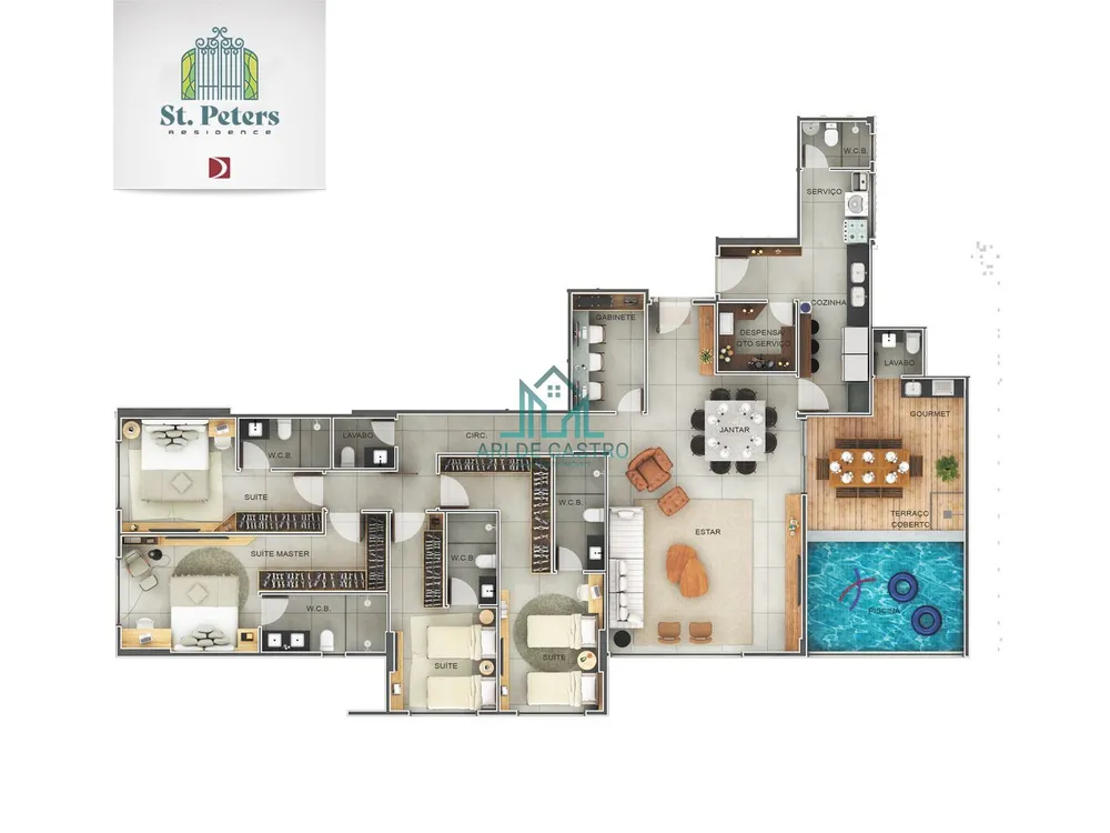 Apartamento, 3 quartos, 136 m² - Foto 7