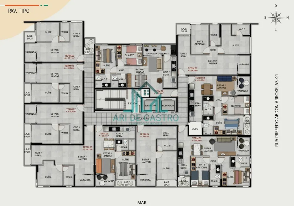 Apartamento, 2 quartos, 56 m² - Foto 2