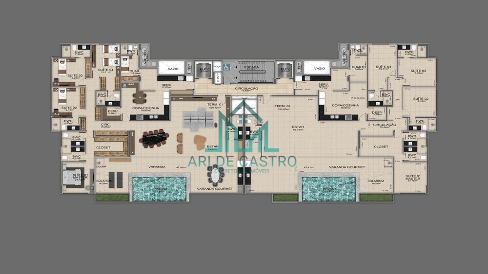 Apartamento à venda com 3 quartos, 156m² - Foto 33