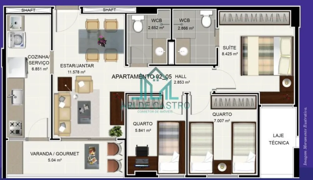 Apartamento, 3 quartos, 63 m² - Foto 10