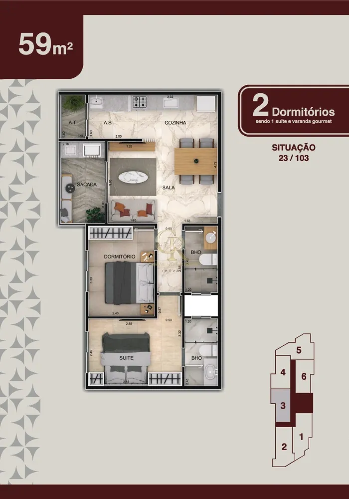Apartamento, 2 quartos, 59 m² - Foto 10