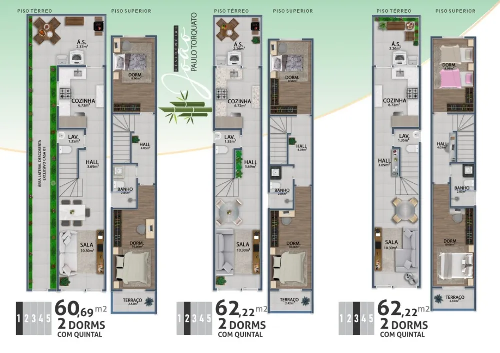 Casa, 2 quartos, 62 m² - Foto 2
