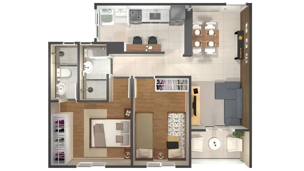 Apartamento, 2 quartos, 55 m² - Foto 5
